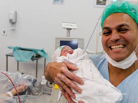 Parto de Registro de Parto - Maternidade Santa Joana - O Nascimento do Lucca