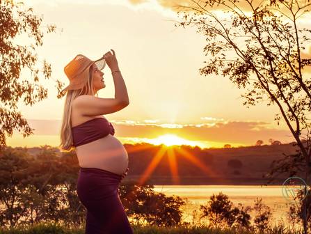 Gestante de Brunna, esperando pelo Bernardo
