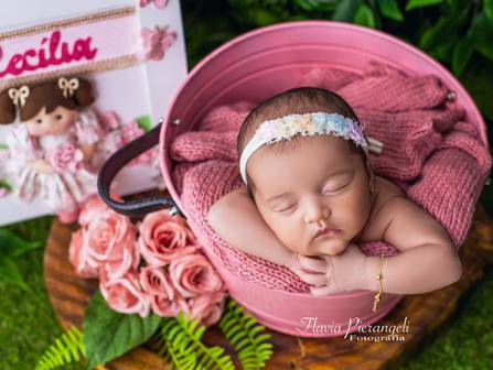 Newborn de Cecília 20 dias