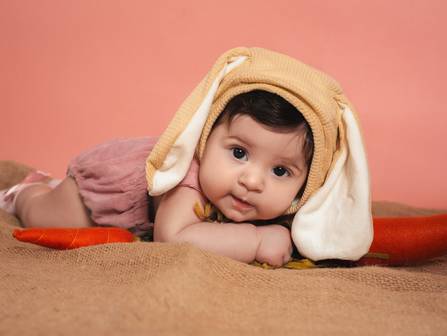 Ensaio Infantil de Ensaio de Páscoa