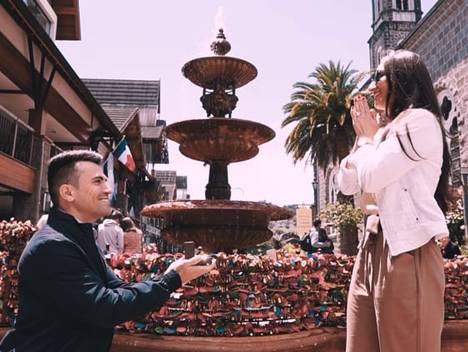 VÍDEO de Pedido de casamento na Fonte do Amor em Gramado RS