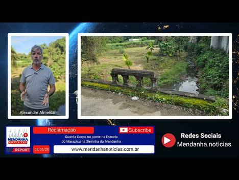 Obras Públicas de Falta de Guarda Corpo Ponte Marapicu