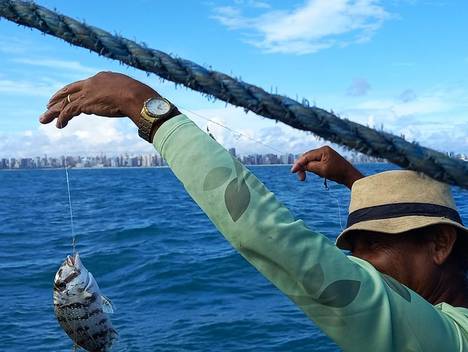 Documental de Um  dia de pesca de jangada