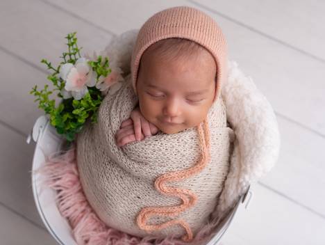 newborn de Antônia, 37 dias