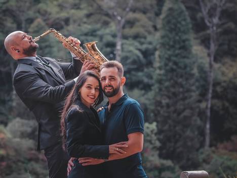 Casamento de Pedido de casamento às margens do Lago Negro