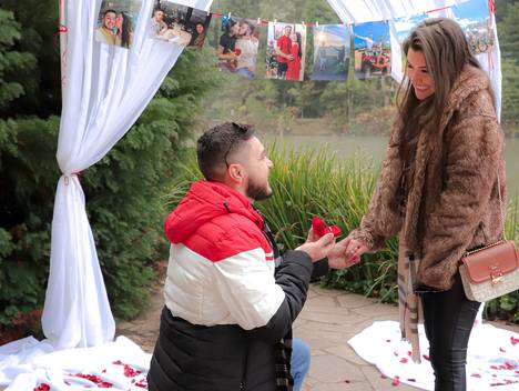 Pedido de Casamento de Pedido de casamento em Gramado às margens do Lago Negro