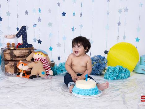 Ensaio de Smash the Cake Teodoro 1 Ano