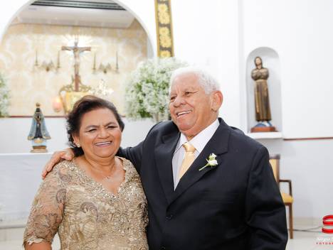 Casamentos de Bodas de Ouro Maria José e Arlindo