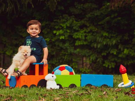 Ensaio de Smash the Cake Daniel