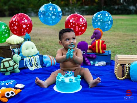 Ensaio de Smash the Cake Benicio