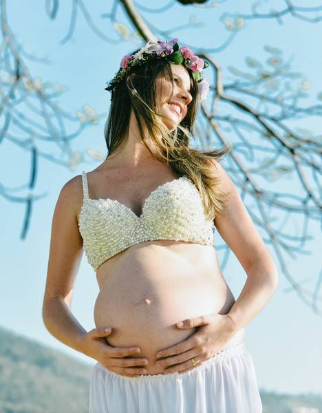 Maternidade de Esperando Mel  - Ensaio Barriga + Bebê