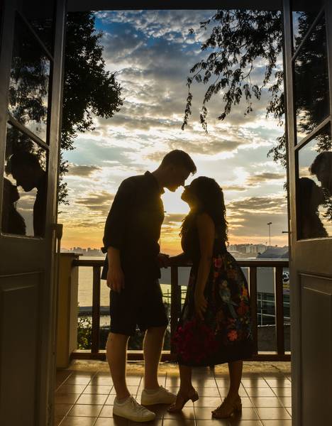 Casal de THAIS E LEON - BRASIL E INGLATERRA 