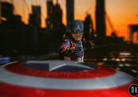 RETRATO MASCULINO de Capitão América | Avenida Paulista-SP