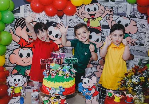 Aniversários de Angelyna, Franchesco e Maria Alyce 