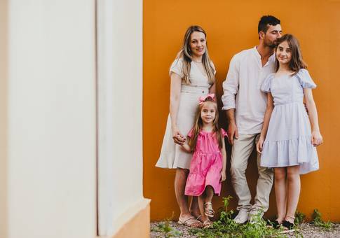 Ensaios de Cristiane e Família