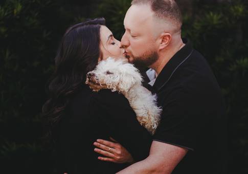 Ensaios de Aline e Alexandre (amor e patas)