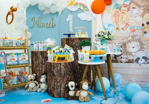 Aniversário Infantil de Aniversario 1 Ano Noah