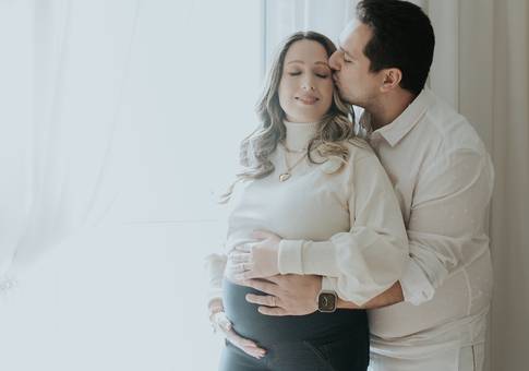 Gestante Estúdio de Á espera Alice