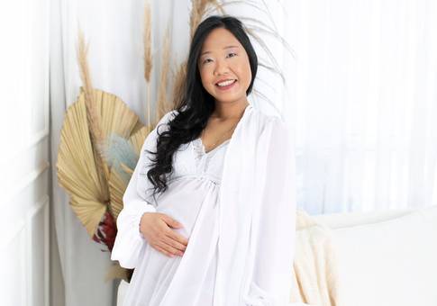 Gestante Estúdio de Á doce Espera Theo e Noah