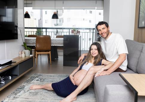 Ensaio Gestante Casa de Á espera Fernando