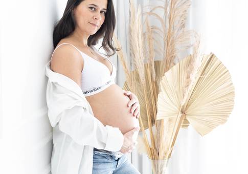 Gestante Estúdio de Á espera Maria Antônia