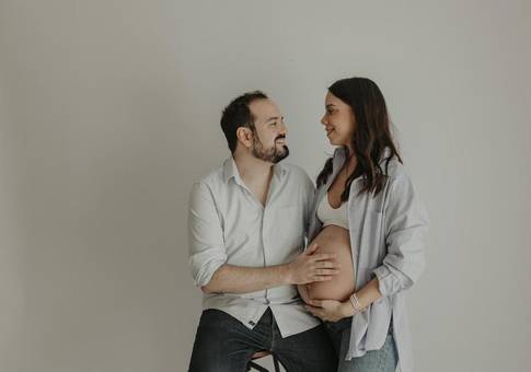 Gestante Estúdio de À espera Otávio