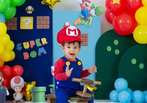 Ensaio Infantil de Dom - Super Mario Bros