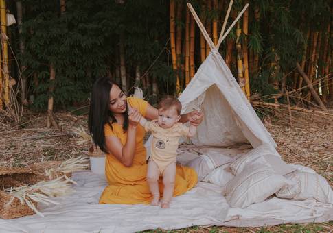 Dia das mães de Thalia e Henry