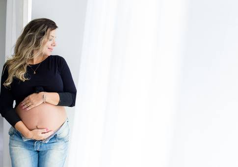 Ensaio Gestante de A ESPERA DO MIGUEL