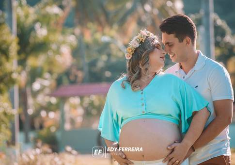 Gestante de À Espera de Davi | Ediana e Vinicius