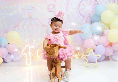 ENSAIO INFANTIL de ISABELLY 1 ANINHO CIRCO ROSA