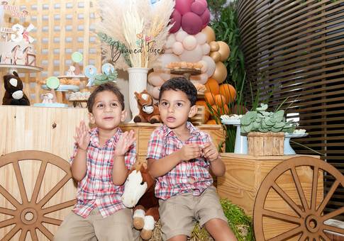 ANIVERSÁRIO de Festa de 3 anos dos gêmeos Caio e Isaac