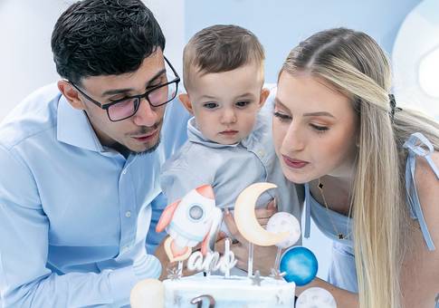 Aniversário Infantil        de Benício fez 1 