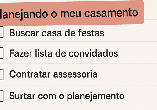 Por onde começar o planejamento do seu casamento?