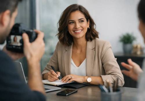 Sessão de branding pessoal sem poses vazias