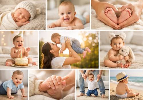 10 fotografias do primeiro ano do seu bebé