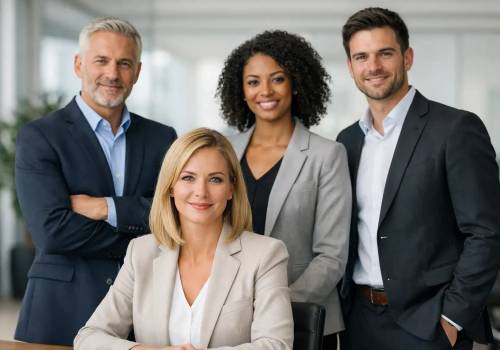 Guia de retrato corporativo para equipas