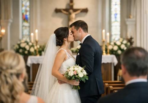 Casamento na igreja: exemplo de reportagem