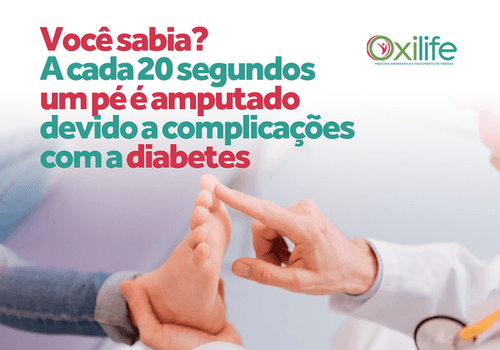 Você sabia? A cada 20 segundos um pé é amputado devido a complicações com a diabetes