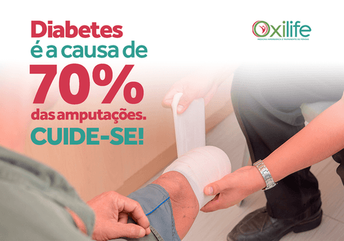 Diabetes é a causa de 70% das amputações. CUIDE-SE!