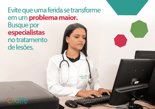 Evite que uma ferida se transforme em um problema maior. Busque por especialistas no tratamento de lesões.