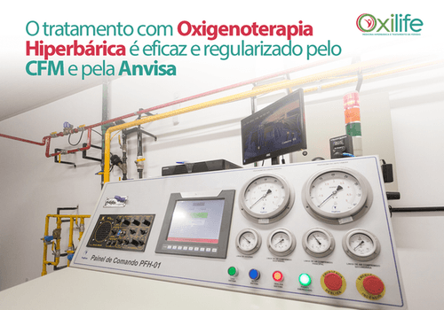 O tratamento com Oxigenoterapia Hiperbárica é eficaz e regularizado pelo CFM e pela Anvisa