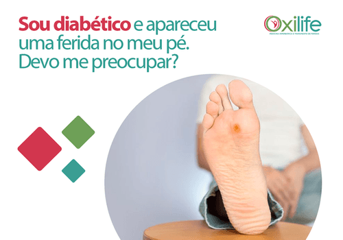 Sou diabético e apareceu uma ferida no meu pé. Devo me preocupar?