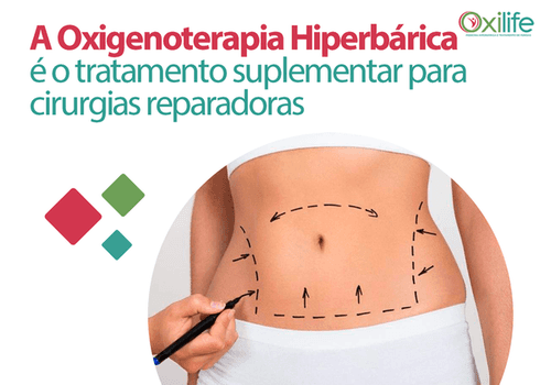 A Oxigenoterapia Hiperbárica é o tratamento suplementar para cirurgias reparadoras