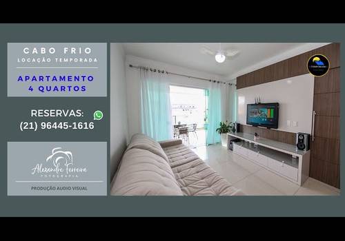 Arquitetura e Interiores de APTO 4 QUARTOS EM CABO FRIO - LOCAÇÃO POR TEMPORADA