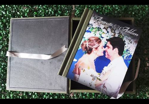 Albuns casamento de Álbum panorâmico Augusta + Adilson -  30x50 com caixa premium box 