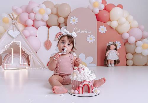 Smash The Cake de Smash Margaridas e Arco Iris Boho