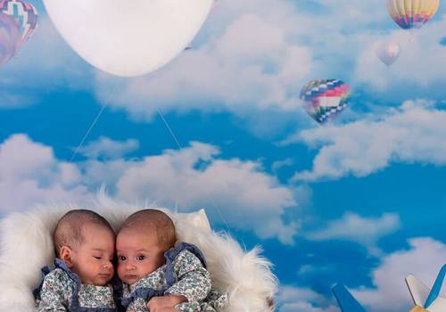 Bebês e crianças de Alice e Helena - 3 meses