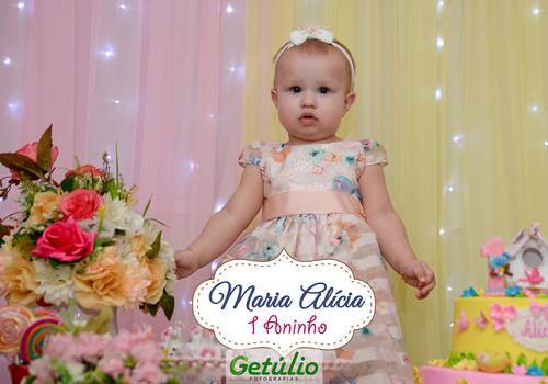 Aniversários de 1 Ano de Maria Alícia
