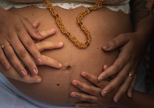 ensaio de gestante de A espera por Murilo